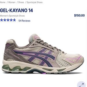 Asics Gel-Kayano 14 Sneakers 
Birch/Iron
